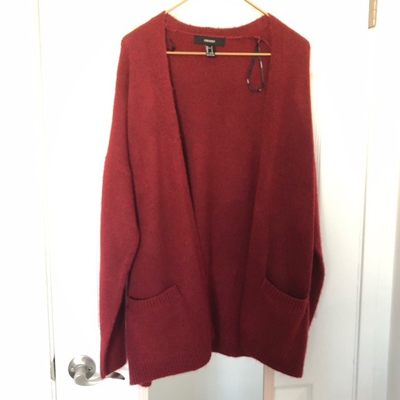 Forever 21 Open-Front Ribbed Cardigan - Picture 1 of 4
